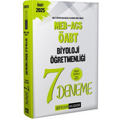 Pegem Yayınları 2025 MEB-AGS-ÖABT Biyoloji Öğretmenliği Tamamı Çözümlü 7 Deneme