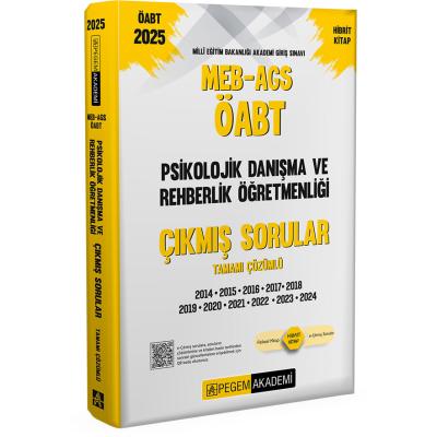 Pegem Yayınları 2025 MEB-AGS-ÖABT Psikolojik Danışma ve Rehberlik Öğretmenliği Çıkmış Sorular