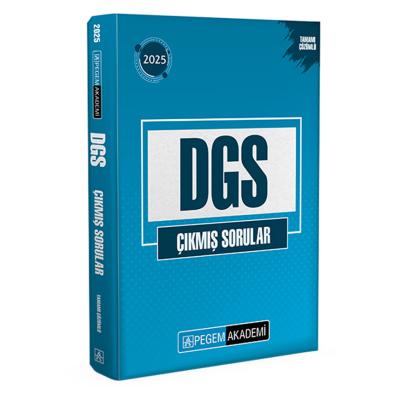 Pegem Yayınları 2025 DGS Çıkmış Sorular Tamamı Çözümlü