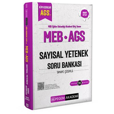 Pegem Yayınları MEB AGS Kim Korkar Sayısal Yetenek Soru Bankası Tamamı Çözümlü