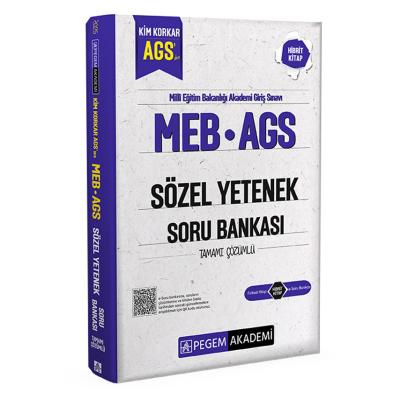 Pegem Yayınları MEB AGS Kim Korkar Sözel Yetenek Soru Bankası Tamamı Çözümlü