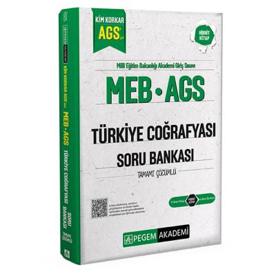 Pegem Yayınları MEB AGS Kim Korkar Türkiye Coğrafyası Soru Bankası Tamamı Çözümlü