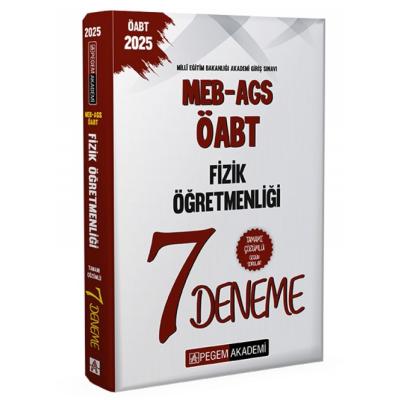 Pegem Yayınları 2025 MEB AGS ÖABT Fizik Öğretmenliği Tamamı Çözümlü 7 Deneme