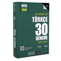 Pegem Yayınları 2026 KPSS Tüm Adaylar İçin Türkçe 30 Deneme Tamamı Çözümlü