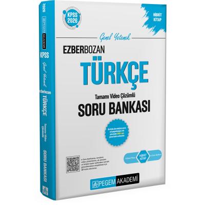 Pegem Yayınları 2026 KPSS Genel Yetenek Genel Kültür Ezberbozan Türkçe Tamamı Video Çözümlü Soru Bankası