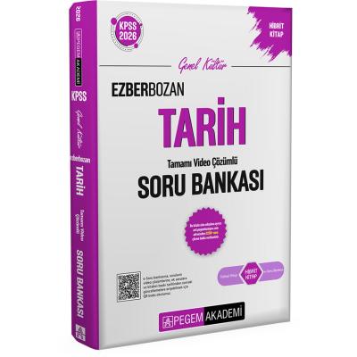 Pegem Yayınları 2026 KPSS Genel Yetenek Genel Kültür Ezberbozan Tarih Tamamı Video Çözümlü Soru Bankası