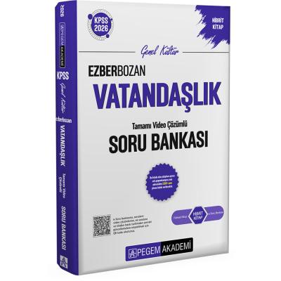 Pegem Yayınları 2026 KPSS Genel Yetenek Genel Kültür Ezberbozan Vatandaşlık Tamamı Video Çözümlü Soru Bankası