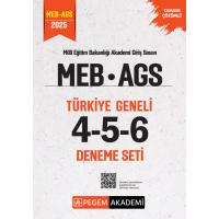 Pegem Yayınları 2025 MEB AGS Tamamı Çözümlü Türkiye Geneli 4-5-6 (3'lü Deneme Seti)