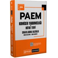 Pegem Yayınları 2025 PAEM Komiser Yardımcılığı ve Rütbe Terfi Sınavlarına Hazırlık Konu Anlatımlı Soru Bankası