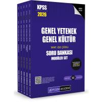 Pegem Yayınları 2026 KPSS Genel Yetenek Genel Kültür Tamamı Çözümlü Soru Bankası Seti - (5 Kitap)