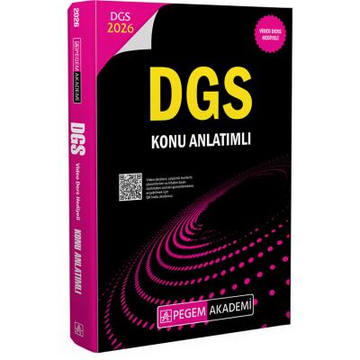 Pegem Yayınları 2026 DGS Konu Anlatımlı