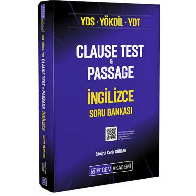 Pegem Yayınları YDS YÖKDİL YDT Clause Test & Passage İngilizce Soru Bankası