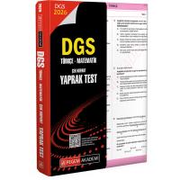 Pegem Yayınları 2026 DGS Türkçe-Matematik Çek Kopart Yaprak Test