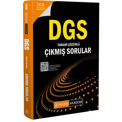 Pegem Yayınları 2026 DGS Çıkmış Sorular Tamamı Çözümlü
