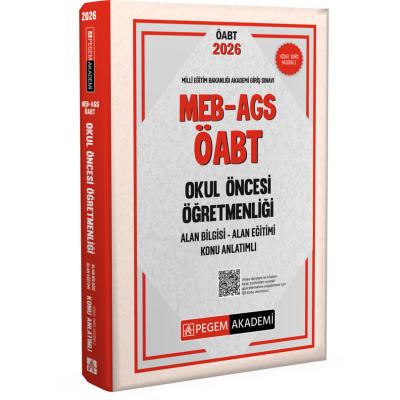 Pegem Yayınları 2026 MEB AGS ÖABT Okul Öncesi Öğretmenliği Alan Bilgisi - Alan Eğitimi - Konu Anlatımlı