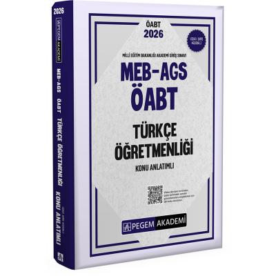 Pegem Yayınları 2026 MEB AGS ÖABT Türkçe Öğretmenliği Konu Anlatımlı