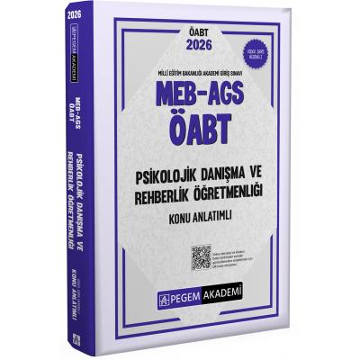 Pegem Yayınları 2026 MEB AGS ÖABT Psikolojik Danışma ve Rehberlik Konu Anlatımlı