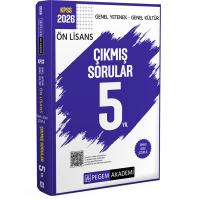 Pegem Yayınları 2026 KPSS Ön Lisans Genel Yetenek Genel Kültür Tamamı Video Çözümlü Çıkmış Sorular 5 Yıl