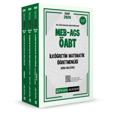 Pegem Yayınları 2026 MEB AGS ÖABT İlköğretim Matematik Konu Anlatımlı (3 Kitap)