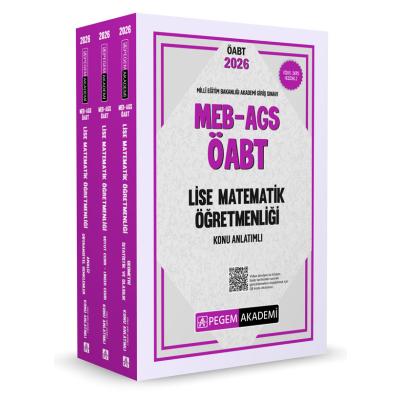 Pegem Yayınları 2026 MEB AGS ÖABT Lise Matematik Öğretmenliği Konu Anlatımlı (3 kitap)