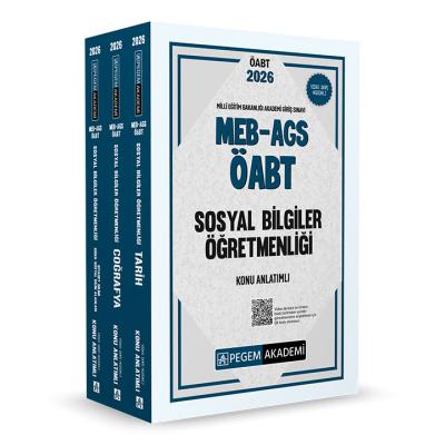 Pegem Yayınları 2026 MEB AGS ÖABT Sosyal Bilgiler Öğretmenliği Konu Anlatımlı (3 Kitap)