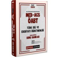 Pegem Yayınları 2026 MEB AGS ÖABT Türk Dili ve Edebiyatı Öğretmenliği Tamamı Çözümlü Soru Bankası