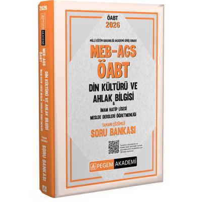 Pegem Yayınları 2026 MEB AGS ÖABT Din Kültürü ve Ahlak Bilgisi-İmam Hatip Lisesi Tamamı Çözümlü Soru Bankası