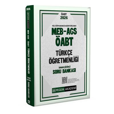 Pegem Yayınları 2026 MEB AGS ÖABT Türkçe Öğretmenliği Tamamı Çözümlü Soru Bankası