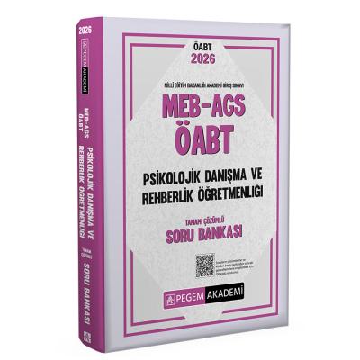 Pegem Yayınları 2026 MEB AGS ÖABT Psikolojik Danışma ve Rehberlik Tamamı Çözümlü Soru Bankası