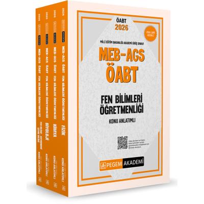 Pegem Yayınları 2026 MEB AGS ÖABT Fen Bilimleri Öğretmenliği Konu Anlatımlı Modüler Set (4 Kitap)