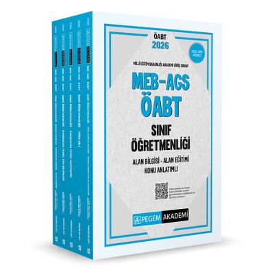 Pegem Yayınları 2026 MEB AGS ÖABT Sınıf Öğretmenliği Alan Bilgisi - Alan Eğitimi Konu Anlatımlı Set (5 Kitap)