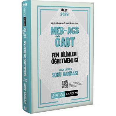Pegem Yayınları 2026 MEB AGS ÖABT Fen Bilimleri Öğretmenliği Tamamı Çözümlü Soru Bankası