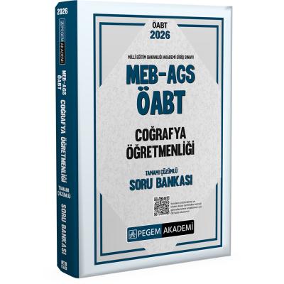 Pegem Yayınları 2026 MEB AGS ÖABT Coğrafya Öğretmenliği Tamamı Çözümlü Soru Bankası