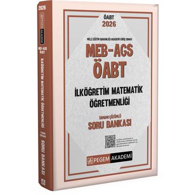Pegem Yayınları2026 MEB AGS ÖABT İlköğretim Matematik Öğretmenliği Tamamı Çözümlü Soru Bankası