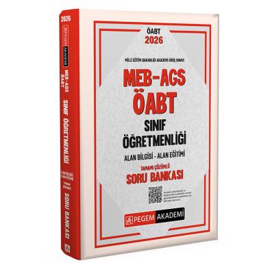 Pegem Yayınları 2026 MEB AGS ÖABT Sınıf Öğretmenliği Tamamı Çözümlü Soru Bankası