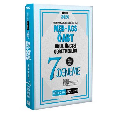 Pegem Yayınları 2026 MEB AGS ÖABT Okul Öncesi Öğretmenliği Tamamı Çözümlü 7 Deneme