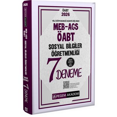 Pegem Yayınları 2026 MEB AGS ÖABT Sosyal Bilgiler Öğretmenliği Tamamı Çözümlü 7 Deneme