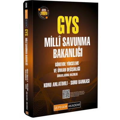 Pegem Yayınları 2026 GYS Milli Savunma Bakanlığı Görevde Yükselme ve Ünvan Değişikliği Sınavı Konu Anlatımlı Soru Bankası