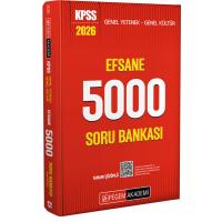 Pegem Yayınları 2026 KPSS Genel Yetenek Genel Kültür Efsane 5000 Tamamı Çözümlü Soru Bankası