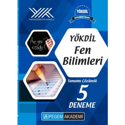 Pegem Yayınları Yökdi̇l Fen Bilimleri Tamamı Çözümlü 5 Deneme