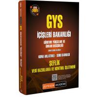 Pegem Yayınları 2025 GYS İçişleri Bakanlığı Şeflik Veri Hazırlama Ve Kontrol İşletmeni Görevde Yükselme Sınavlarına Hazırlık Konu Anlatımlı Soru Bankası