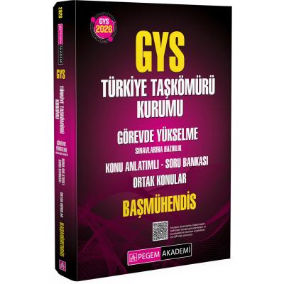 Pegem Yayınları 2026 GYS Türkiye Taşkömürü Kurumu Görevde Yükselme Sınavlarına Hazırlık Konu Anlatımlı Soru Bankası Ortak Konular BAŞMÜHENDİS