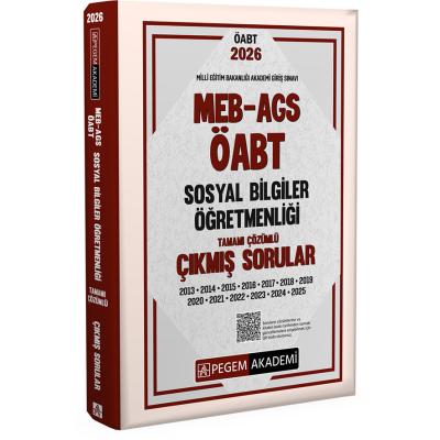 Pegem Yayınları 2026 MEB AGS ÖABT Sosyal Bilgiler Öğretmenliği Tamamı Çözümlü Çıkmış Sorular