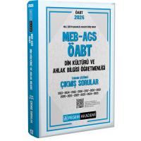 Pegem Yayınları 2026 MEB AGS ÖABT Din Kültürü ve Ahlak Bilgisi Tamamı Çözümlü Çıkmış Sorular