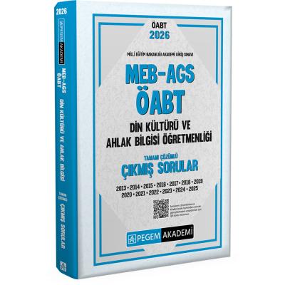 Pegem Yayınları 2026 MEB AGS ÖABT Din Kültürü ve Ahlak Bilgisi Tamamı Çözümlü Çıkmış Sorular