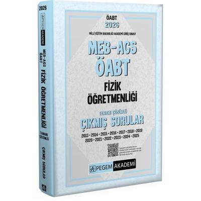 Pegem Yayınları 2026 MEB AGS ÖABT Fizik Öğretmenliği Tamamı Çözümlü Çıkmış Sorular