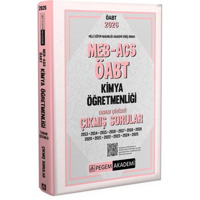 Pegem Yayınları 2026 MEB AGS ÖABT Kimya Öğretmenliği Tamamı Çözümlü Çıkmış Sorular