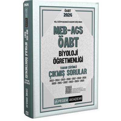 Pegem Yayınları 2026 MEB AGS ÖABT Biyoloji Öğretmenliği Tamamı Çözümlü Çıkmış Sorular