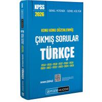 Pegem Yayınları 2026 KPSS Genel Yetenek Genel Kültür Konu Konu Düzenlenmiş Tamamı Çözümlü Çıkmış Sorular TÜRKÇE