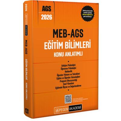 Pegem Yayınları 2026 MEB AGS Eğitim Bilimleri Konu Anlatımlı
